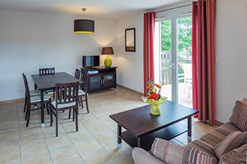 Résidence Domaine du Golf d'Albret - Barbaste - Vacancéole - Appartement 3 pièces 6 personnes duplex - Séjour